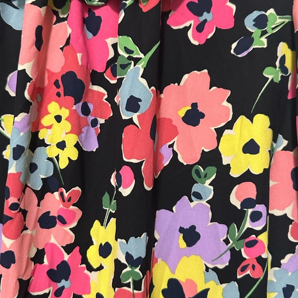 Kate Spade Floral Bouquet Black Blouse XL - Picture 4 of 4